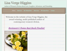 Tablet Screenshot of lisavergehiggins.com